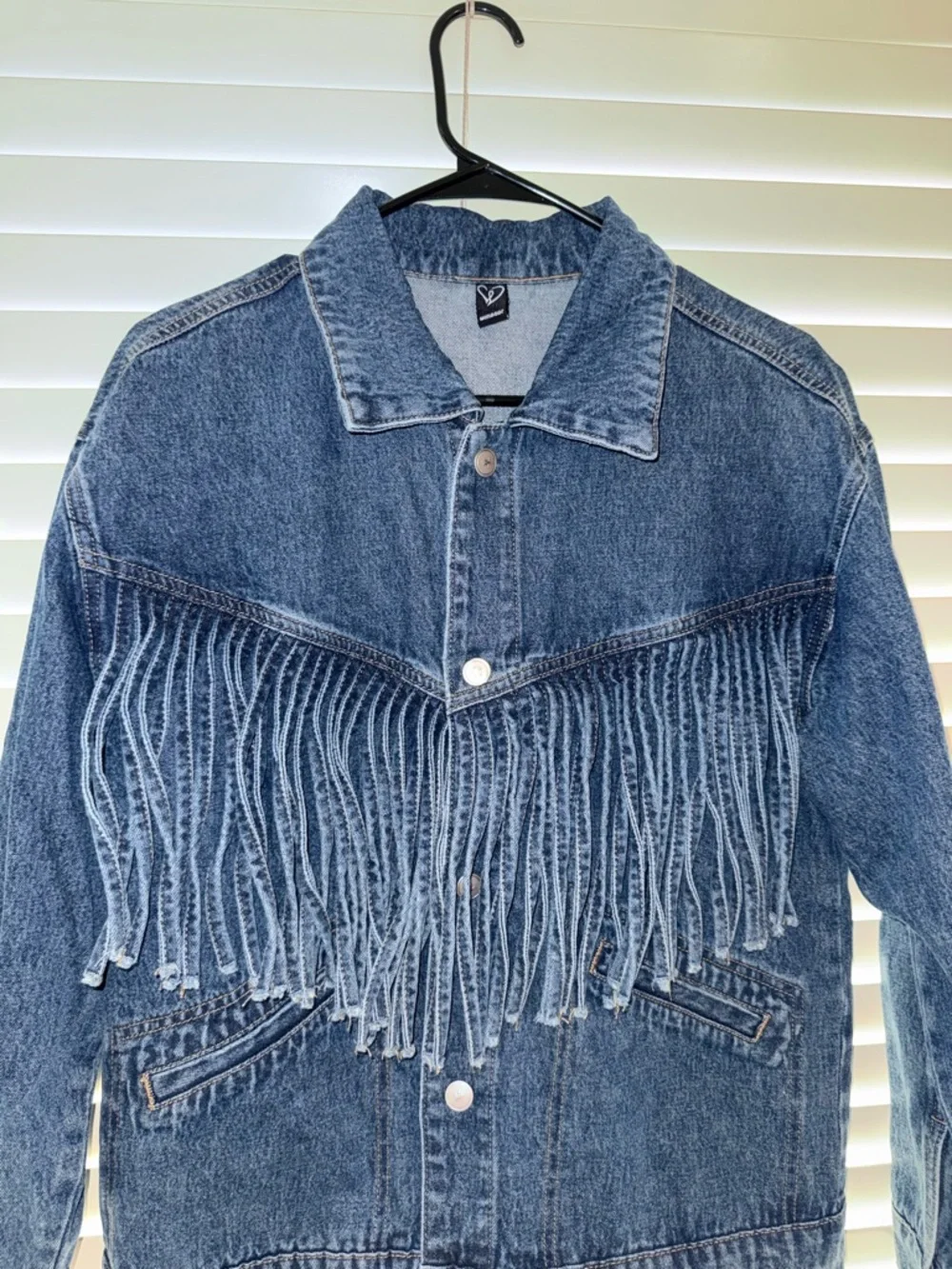 Windsor Blue Denim Jacket with Front Fringe - Picture 5 of 10